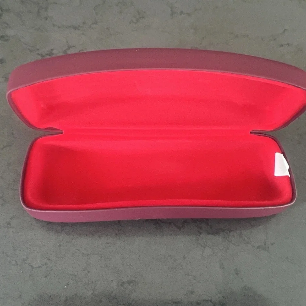 Ray-Ban Maroon Hard Case for Glasses Small Clamshell Excellent